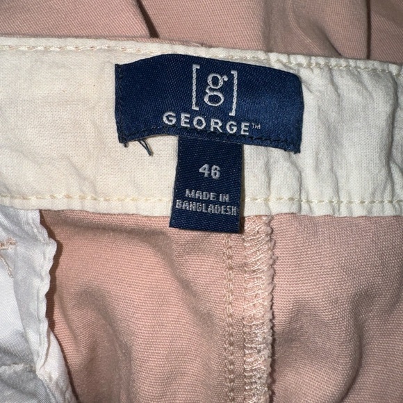 George Mens Mystical Rose Above the Knee, Flat Front Shorts, Size 46 - Picture 2 of 9